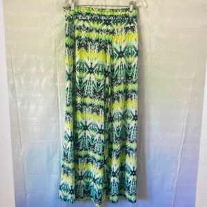 Green Patterned Maxi Skirt - Casual Women’s Skirt